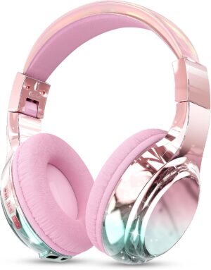 QearFun Kids Bluetooth 5.3 Headphones, Wireless Metallic Gra... QearFun Kids Bluetooth 5.3 Headphones, Wireless Metallic Gra...