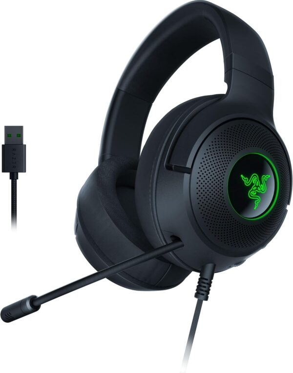 Razer Kraken V3 X Wired USB Gaming Headset: Lightweight Buil... Razer Kraken V3 X Wired USB Gaming Headset: Lightweight Buil...