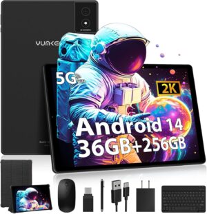 YUMKEM Tablet Upgraded Android 14 Tablet with Keyboard, 10.4... YUMKEM Tablet Upgraded Android 14 Tablet with Keyboard, 10.4...