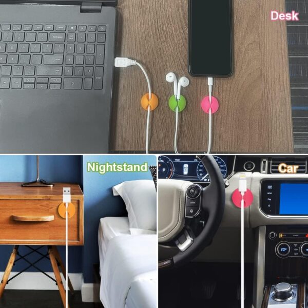 Shintop Cable Clips, Desk Cable Drop, Desk Wire Clips for Al...