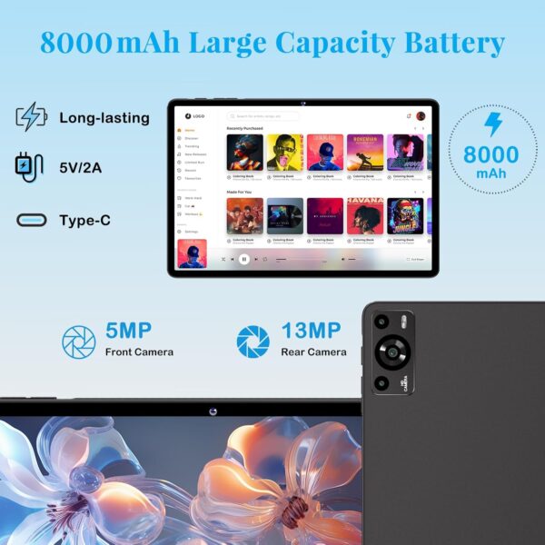 71P1J5mmGiL._AC_SL1500_.jpg Tablet 11 inch, 2025 Android 14 Tablet with 24GB RAM 256GB R...