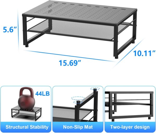 gianotter Desk Organizers and Accessories, 2-Tier Metal Moni...