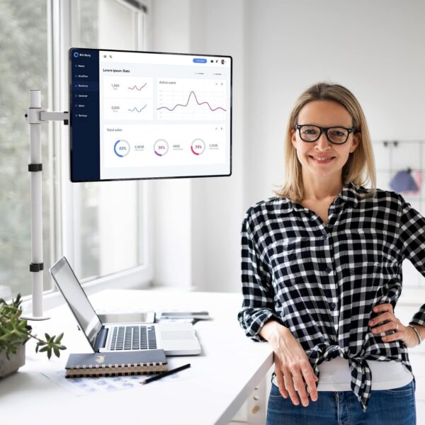 71QwJY6HR5L._AC_SL1500_.jpg WALI Tall Monitor Stand Desk Mount, Single Extra Tall Monito...