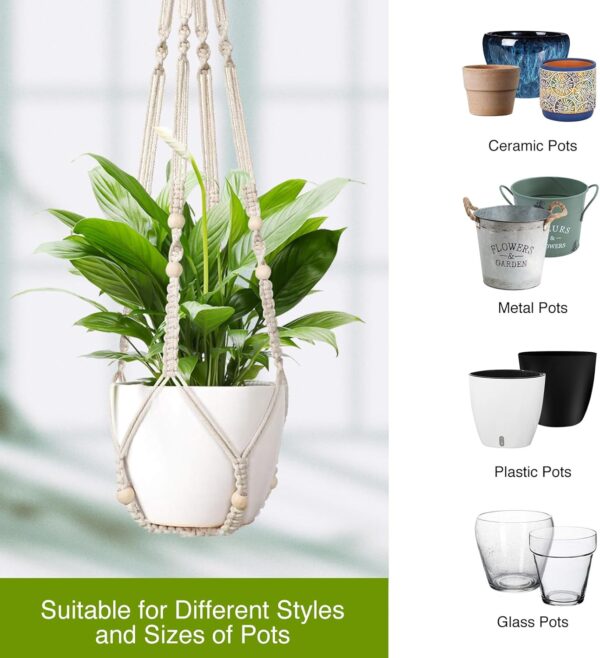 71RZykFO1TL._AC_SL1500_.jpg Handmade Macrame Plant Hanger, Perfect Plant Hanger Indoor f...