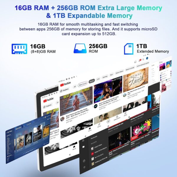 71S2Hy4UZdL._AC_SL1500_.jpg 2025 Tablet 11 Inch Screen 2K Tablet Octa-Core 2.0 GHz,16GB ...