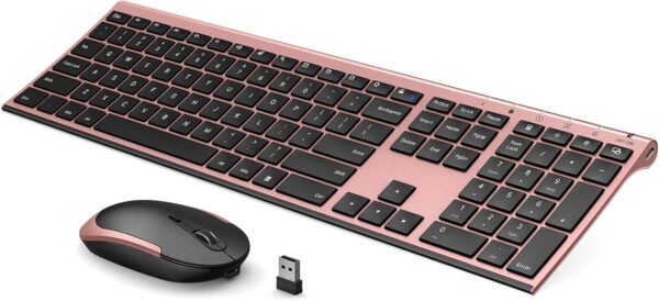 Wireless Keyboard and Mouse, Vssoplor 2.4GHz Rechargeable Co... Wireless Keyboard and Mouse, Vssoplor 2.4GHz Rechargeable Co...