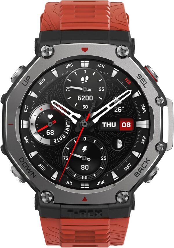 71SzAbwVesL._AC_SL1500_.jpg Amazfit Refurbished T-Rex 3 Rugged Military Smart Watch 48mm...