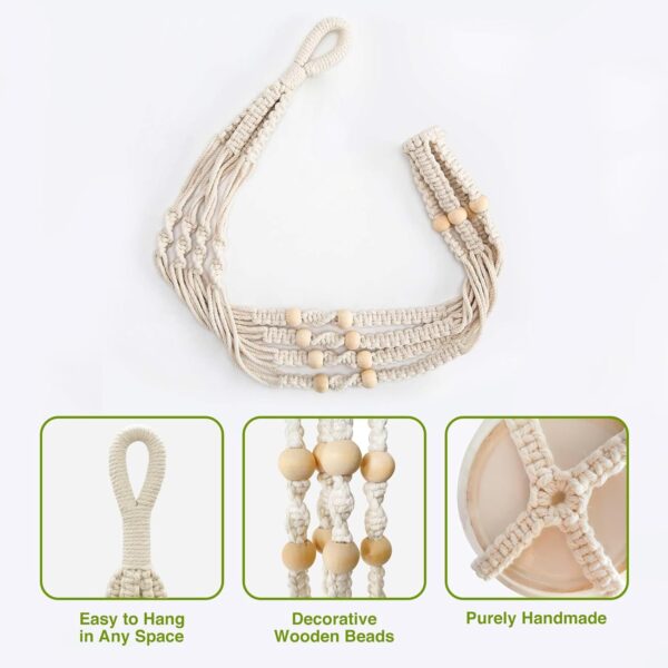 71ToKG3P5RL._AC_SL1500_.jpg Handmade Macrame Plant Hanger, Perfect Plant Hanger Indoor f...