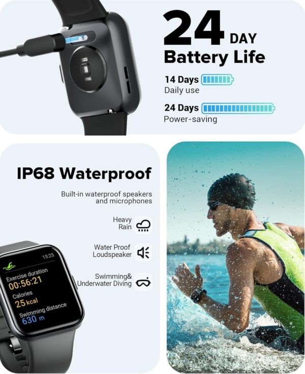 Smart Watch for Men Women Android iPhone, Alexa Built-in Fit...