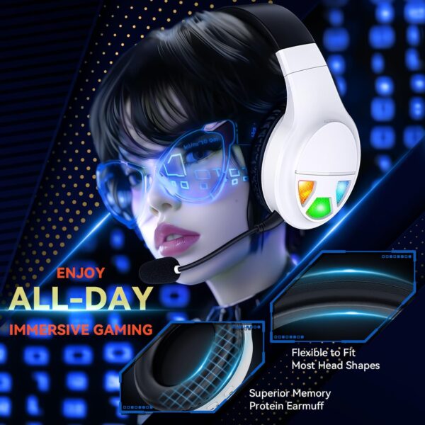 71UL5JkdysL._AC_SL1500_.jpg 2.4GHz Wireless Gaming Headset for PC, PS5, PS4, Switch, USB...