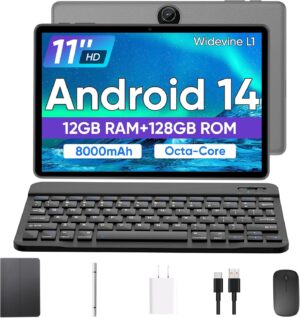 Tablet 11 inch Android 14 Tablet, 12GB RAM+128GB ROM, Octa-C... Tablet 11 inch Android 14 Tablet, 12GB RAM+128GB ROM, Octa-C...