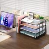 71Uc8RPEVSL._AC_SL1500_.jpg gianotter 4-Tier Paper Organizer with Magazine Holder, Desk ...