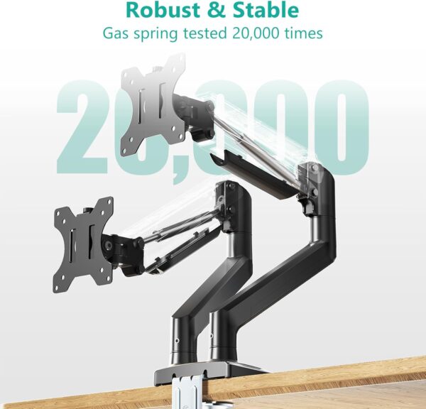71V9YhfmWzL._AC_SL1500_.jpg WALI Dual Monitor Mount, Adjustable Gas Spring Monitor Desk ...