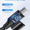 71VC5InNI6L._AC_SL1500_.jpg etguuds USB C to USB C Cable 3ft, 2-Pack 60W USBC to USBC Co...