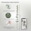 18pcs Eucalyptus Stems Artificial Eucalyptus Leaves Stems Ar...