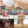 Cable Management Box, Handmade Rattan Cable Organizer, 2 Ope...