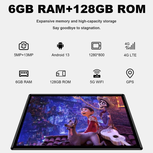 Tablet Android Tablets 10 Inch, Octa-Core Android 13 Unlocke...