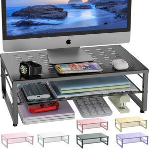 gianotter Desk Organizers and Accessories, 2-Tier Metal Moni... gianotter Desk Organizers and Accessories, 2-Tier Metal Moni...