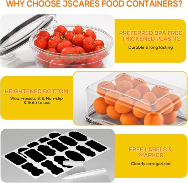 71XdxhKe8iL._AC_SL1500_.jpg 52 PCS Food Storage Containers with Lids Airtight (26 Lids &...