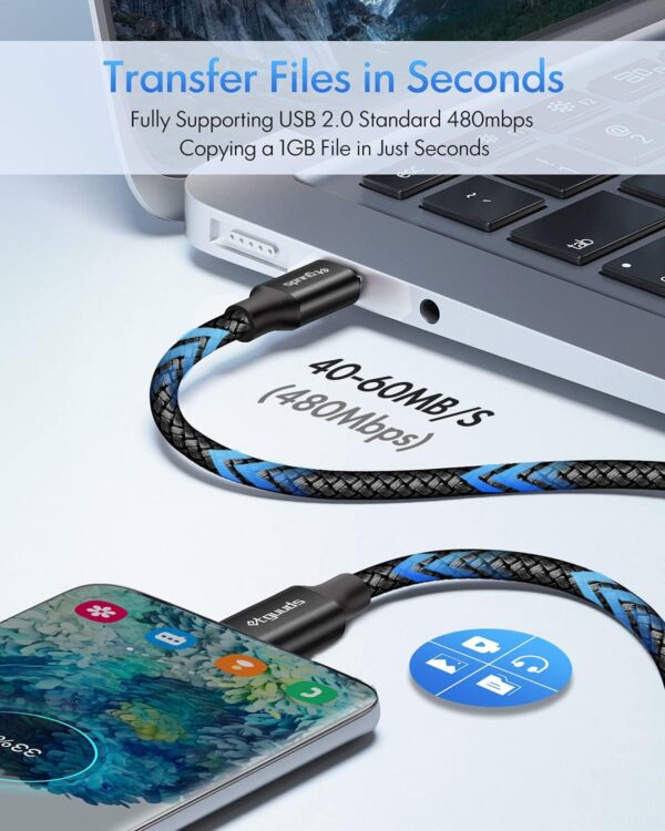 71XtNDUq8AS._AC_SL1500_.jpg etguuds USB C to USB C Cable 3ft, 2-Pack 60W USBC to USBC Co...