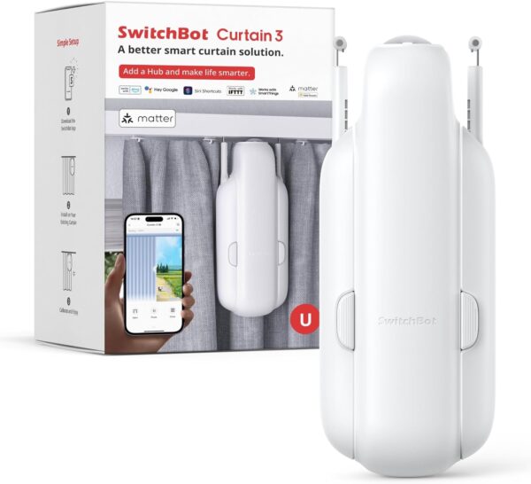 SwitchBot Automatic Curtain Opener - Bluetooth Remote Contro... SwitchBot Automatic Curtain Opener - Bluetooth Remote Contro...