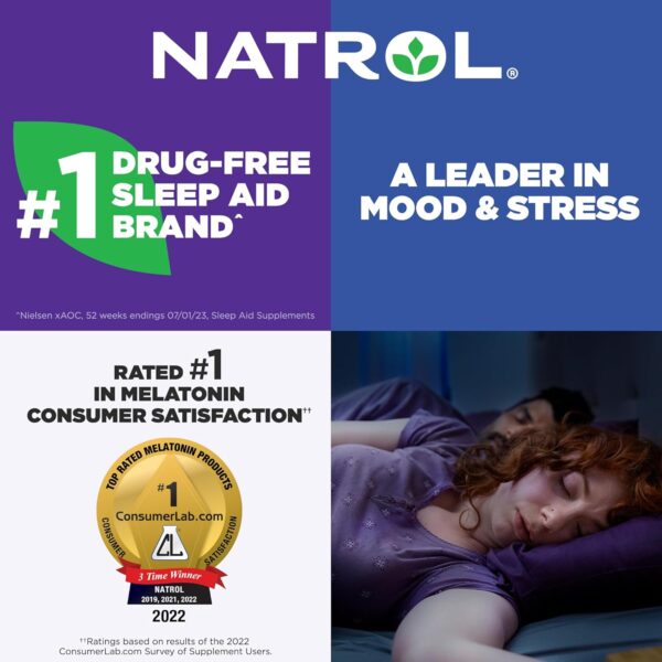 71YZaUrWo2L._AC_SL1500_.jpg Natrol Melatonin 5mg Fast Dissolve Tablets, Sleep Support Su...