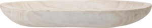 Bloomingville Hand-Carved Paulownia Wood Bowl with Whitewash... Bloomingville Hand-Carved Paulownia Wood Bowl with Whitewash...
