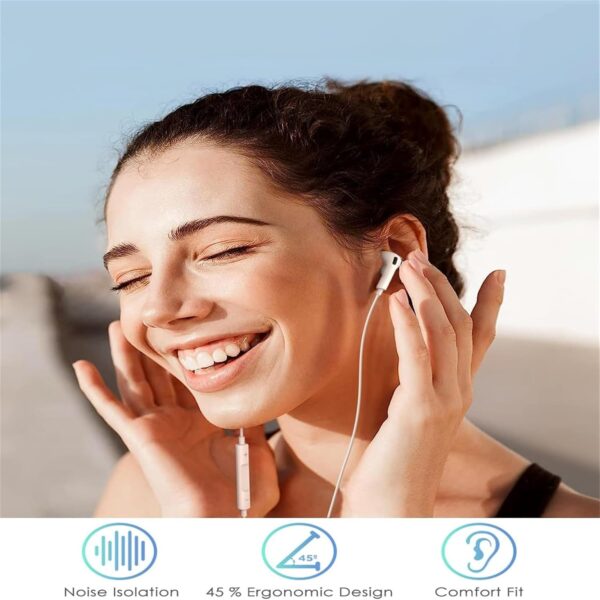 71Z2zVBbTRL._AC_SL1500_.jpg 2 Packs- Wired Headphones for iPhone Earbuds Built-in Microp...