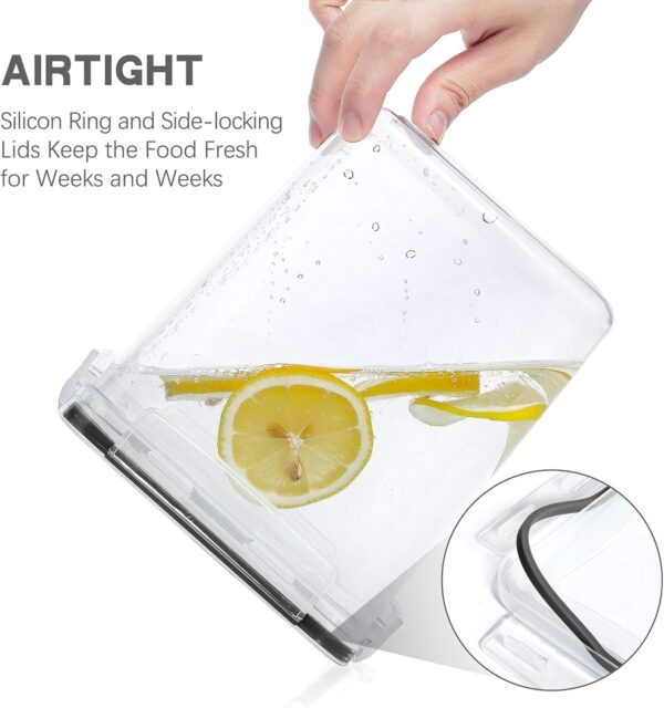 71ZvvlIqu7L._AC_SL1500_.jpg Large Food Storage Containers with Lids Airtight 5.2L /176Oz...