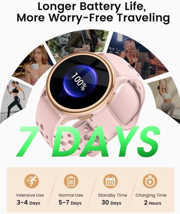 71aU5YKKzdL._AC_SL1500_.jpg 2025 Smart Watches for Women [Make Call/Answer/400+Watch Fac...