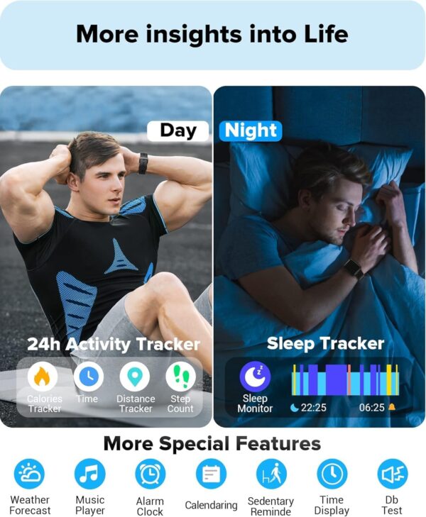 Smart Watch for Men Women Android iPhone, Alexa Built-in Fit...