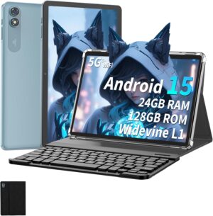 2025 Tablet, 10 inch Android 15 Tablet with Keyboard, 24GB 2025 Tablet, 10 inch Android 15 Tablet with Keyboard, 24GB R...