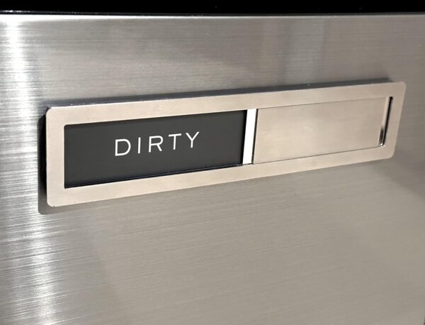 Dishwasher Magnet Clean Dirty Sign, Kubik Letters Premium St...
