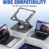 71drZXVIe8L._AC_SL1500_.jpg Laptop Stand for Desk, Adjustable Computer Stand with 360° R...