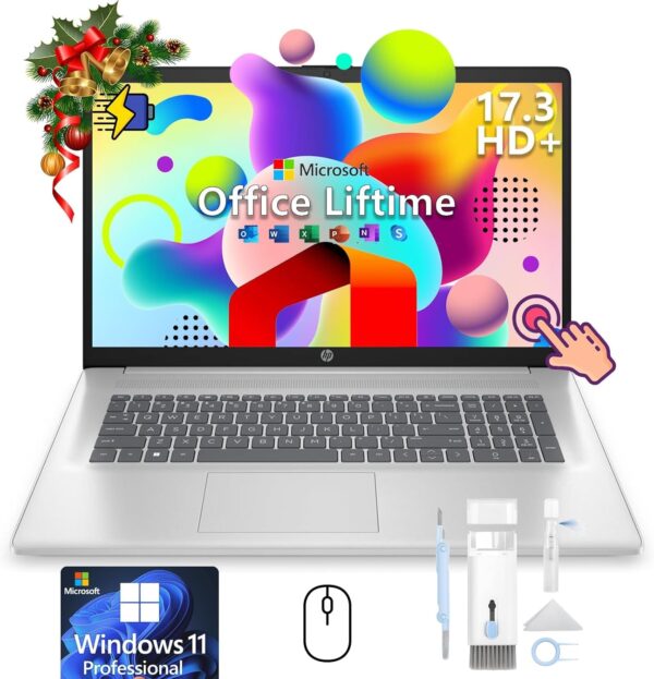 HP 17.3-inch Flagship Touchscreen Laptop - Win 11 Pro • HP 17.3-inch Flagship Touchscreen Laptop - Win 11 Pro • AI-P...