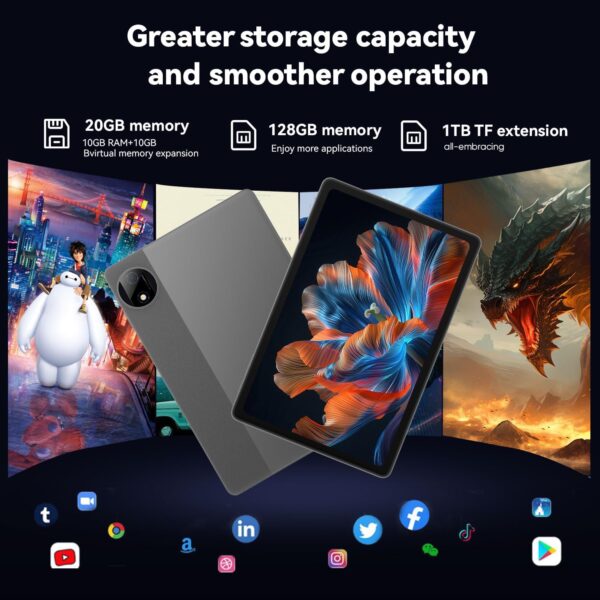 71emlDJNqsL._AC_SL1500_.jpg Tablet, Android 15 Tablet with 11 inch LCD Display, 12GB RAM...