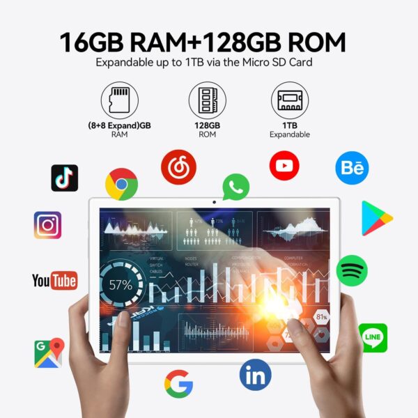 71gV5cNZ7zL._AC_SL1500_.jpg Android 13 Tablet 2025 Latest 10 inch Octa-Core Tableta, 128...