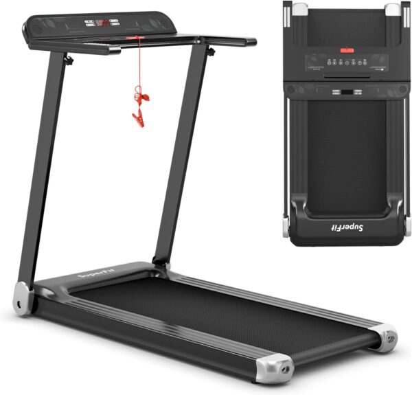 GYMAX Folding Treadmill, Smart APP Control Running Machine, ... GYMAX Folding Treadmill, Smart APP Control Running Machine, ...