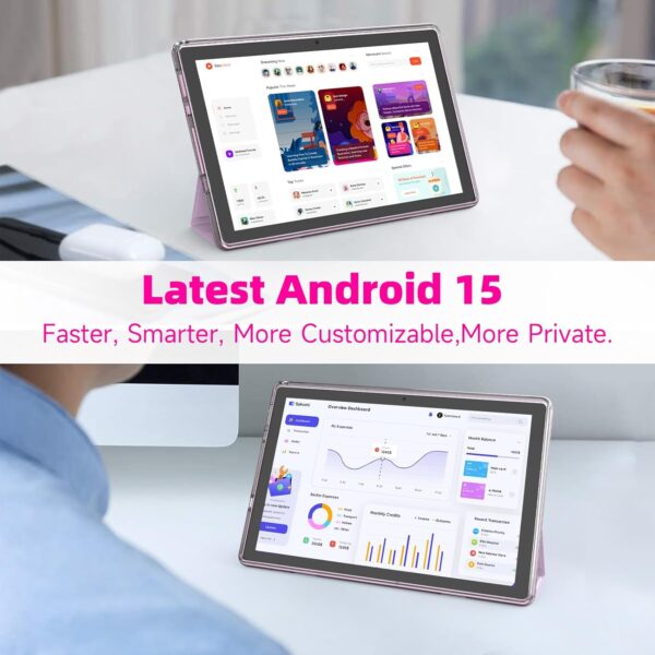 Tablet with Keyboard Android 15 Tablets 2 in 1 Tablet 18GB+1...