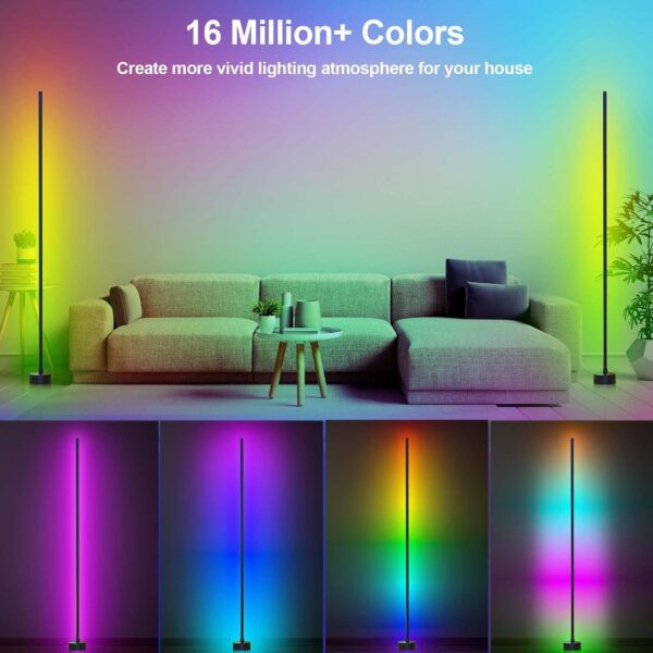 71il0HKYM8L._AC_SL1500_.jpg Corner Floor Lamp - Smart RGB LED Corner Lamp with App and R...