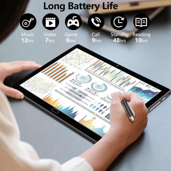 71j7lL35IFL._AC_SL1500_.jpg 2025 Latest Android 13 Tablet, 2 in 1 Tablet 10.1 Inch, 4G C...