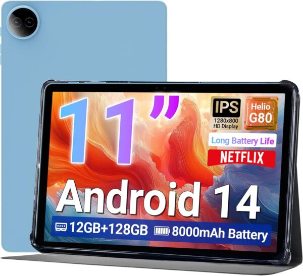 DigiLand Tab R11–11" Tablet,Android 14 OS,MediaTek Helio G80...