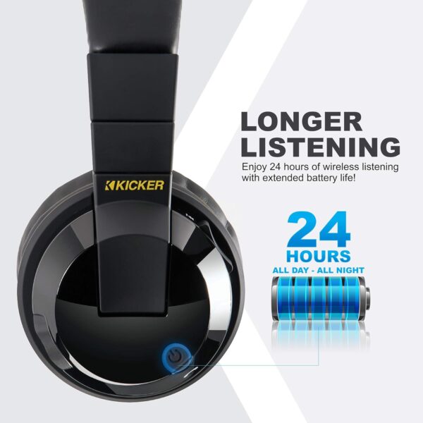 71kQvZVdlL._AC_SL1500_.jpg KICKER Tabor2 Bluetooth Headphones Over The Ear Wireless Ear...