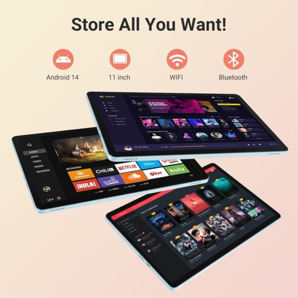 DigiLand Tab R11–11" Tablet,Android 14 OS,MediaTek Helio G80...