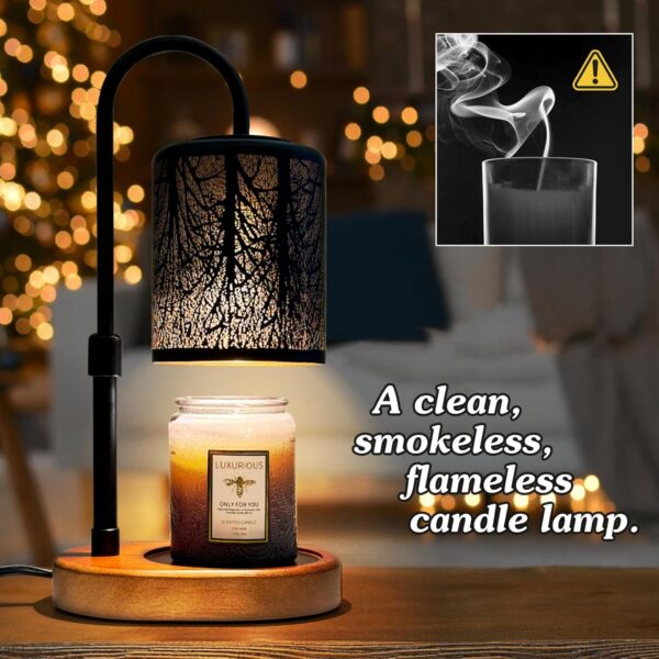 Candles Warmer with Timer and Dimmer, Adjustable Height Cand...