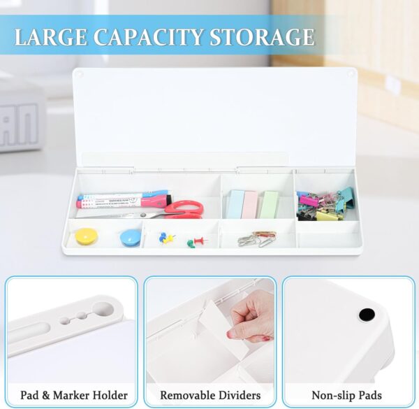 71lAck9UAyL._AC_SL1500_.jpg DOLLAR BOSS Glass Desk Whiteboard Small Dry Erase Board Desk...