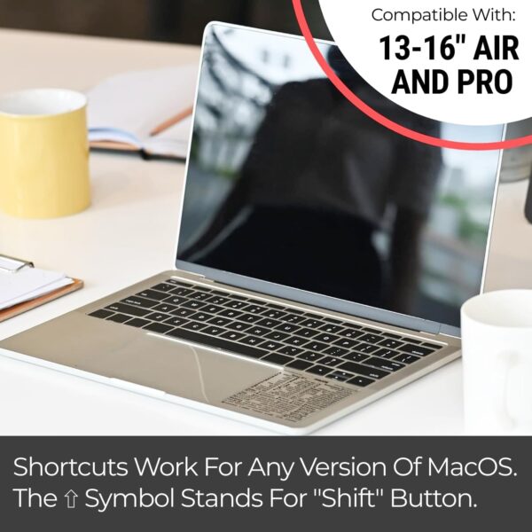 71lmRcuF6hL._AC_SL1500_.jpg Synerlogic Mac OS Shortcuts Sticker | Keyboard Stickers for ...