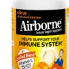 Airborne 1000mg Vitamin C Chewable Tablets with Zinc, Immune... Airborne 1000mg Vitamin C Chewable Tablets with Zinc, Immune...