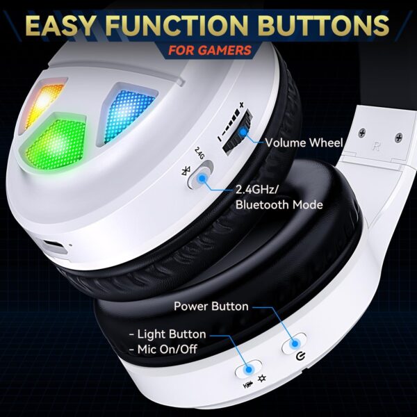 71muo16hf4L._AC_SL1500_.jpg 2.4GHz Wireless Gaming Headset for PC, PS5, PS4, Switch, USB...