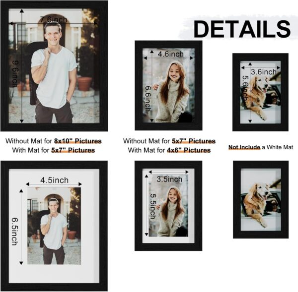 Vittanly 10 Pack Picture Frames Collage Wall Decor, Gallery ...